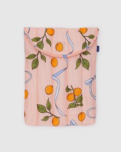 Puffy Laptop Sleeve 13"/14" Apricots & Ribbons