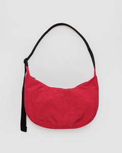 Medium Nylon Crescent Bag Candy Apple 37.5"