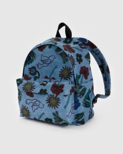 Medium Nylon Backpack Digital Denim Birds