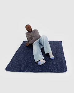 Puffy Picnic Blanket Constellation Midnight