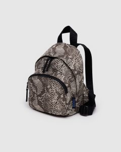 Mini Nylon Backpack Snakeskin