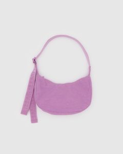 Small Nylon Crescent Bag Peony