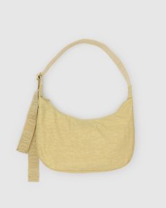 Medium Nylon Crescent Bag Butter