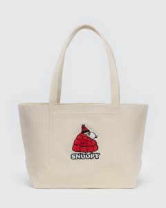 Medium Heavyweight Canvas Tote Snoopy