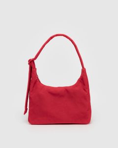 Mini Nylon Shoulder Bag  Candy Apple Red