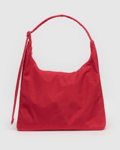 Nylon Shoulder Bag Candy Apple Red