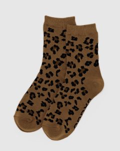 Crew Sock Dark Leopard