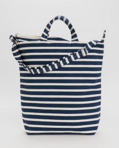 Zip Duck Bag Navy Stripe