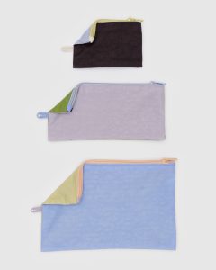 Flat Pouch Set Pastels Colorblock