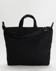 Horizontal Zip Duck Bag Black