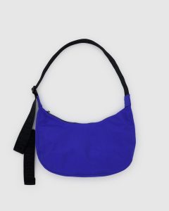 Medium Nylon Crescent Bag Lapis