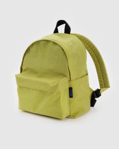 Medium Nylon Backpack Lemongrass