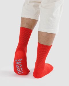 Ribbed Sock Candy Apple